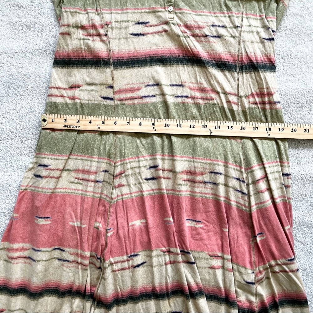 LAUREN RALPH LAUREN BOHO CHIC MAXI DRESS SOUTHWEST AZTEC YELLOWSTONE WESTERN - Picture 6 of 9